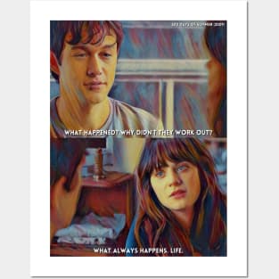 Life Happens | 500 Days Of Summer (2009) Movie Digital Fan Art Posters and Art